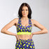 Pironetic by Tsveti Pironkova | www.pironetic.bg | Streetwear, activewear, women's wear, men's wear. | Violet The Cheetah Light Weight Bra | Purple/ Neon Leopard Print